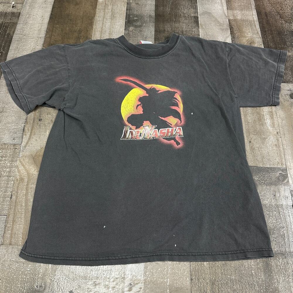 Vintage 2000s‎ Inuyasha T-Shirt (M) Anime Rumkio Takahashi Graphic Tee Black